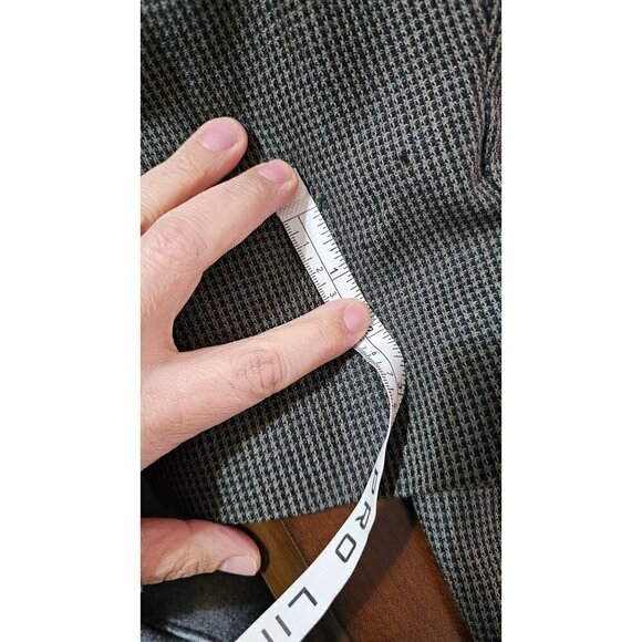 Vintage Oscar De La Renta gray & black wool tweed sport coat blazer size 41R - Picture 6 of 14
